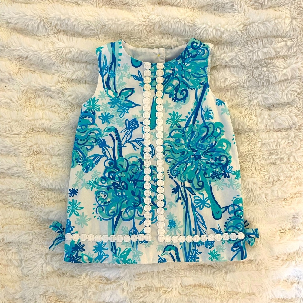 Blue Lilly Pulitzer infant shift dress.